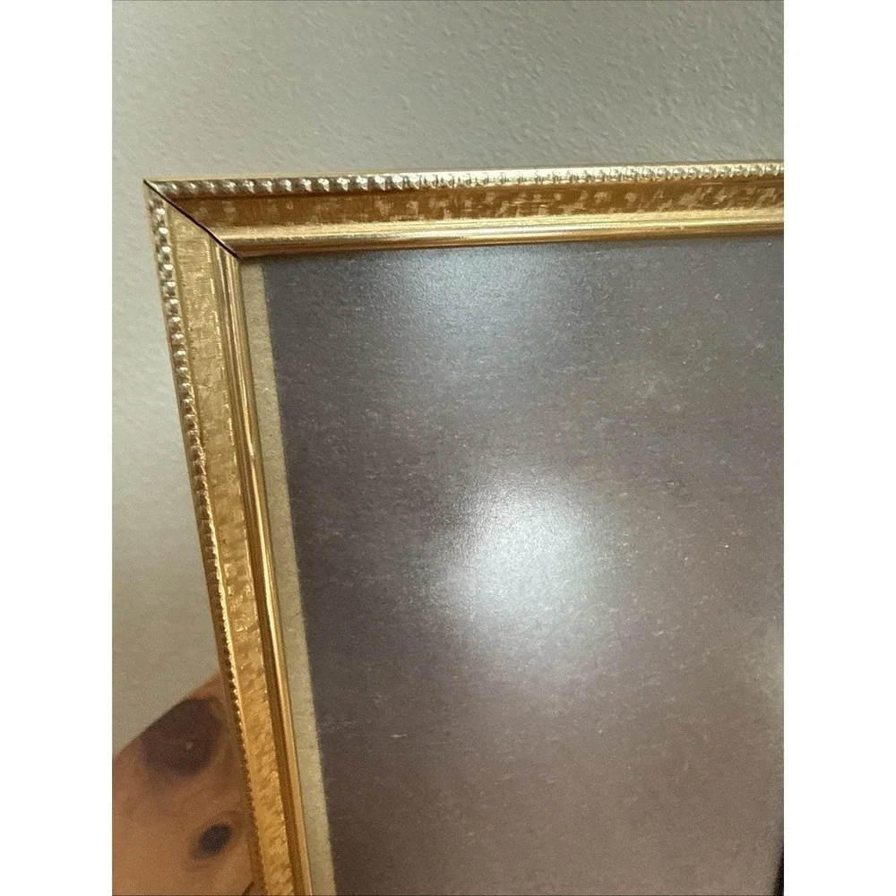 VINTAGE MCM GOLD BRASS HINGED STANDING FOLDING PICTURE‎ FRAMES 5 X 7 PHOTOS